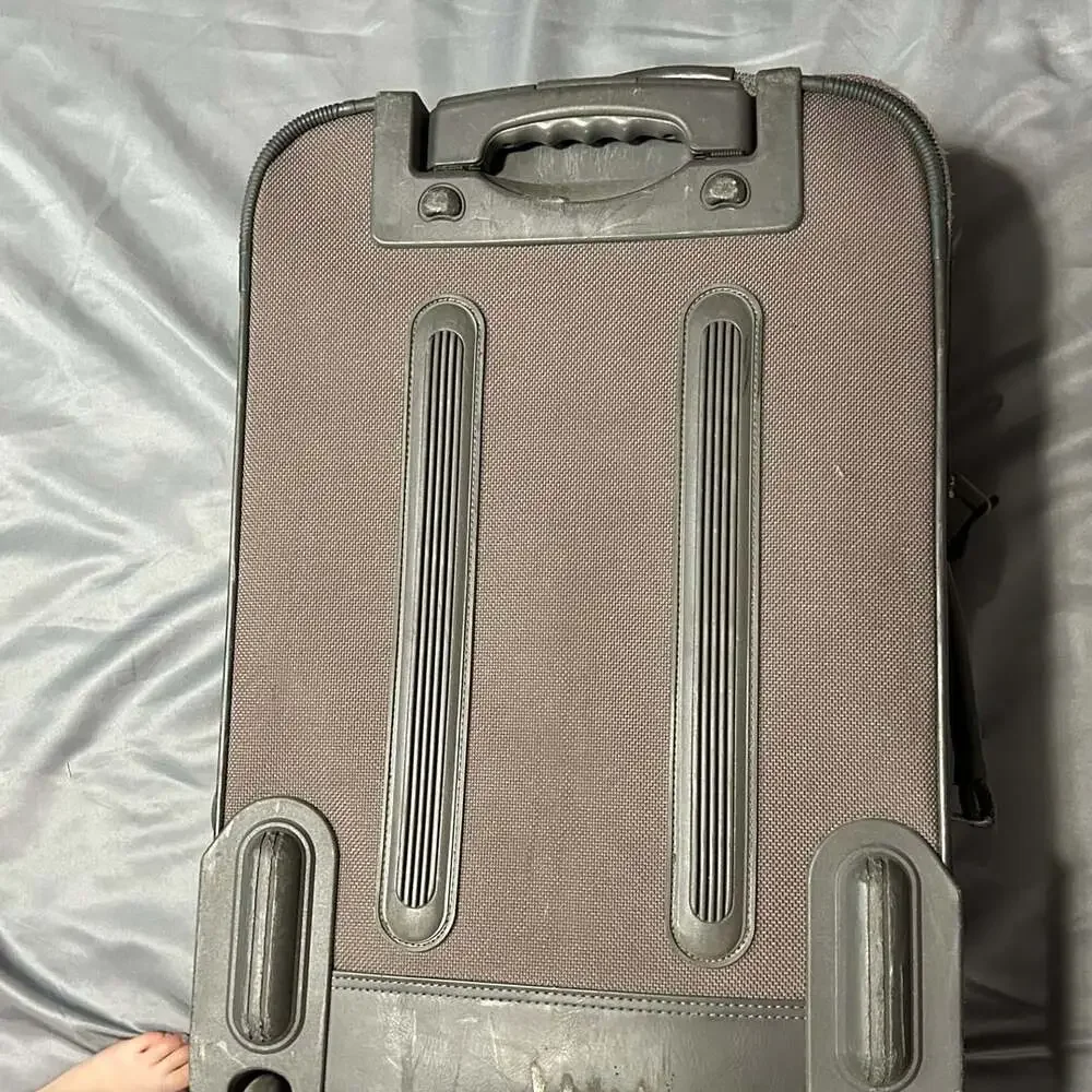 Delsey Grey Softside Rolling Carry-On Luggage